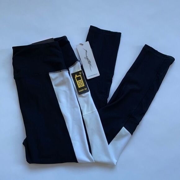 Gottex Moisture Wicking Leggings with Tummy Control and Pocket, LG - Picture 1 of 8